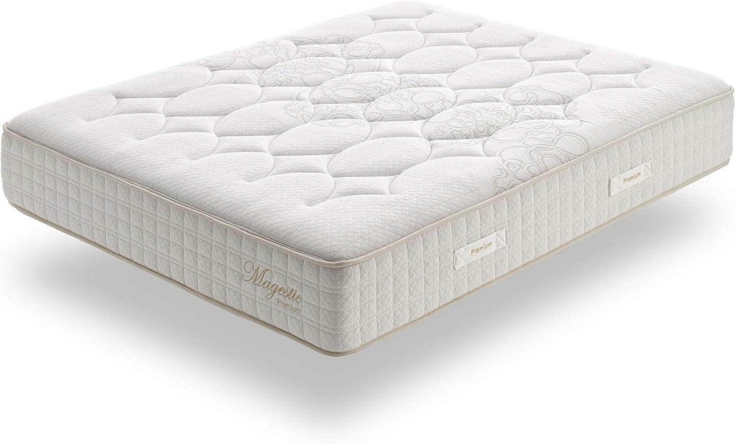 Simpur Low Cost, Colchón Muelles Ensacados Visco Spring Magestic, Altura 30cm, Firmeza 7,5/10, Viscoelástica, 9 Capas Diferenciadas, Independencia de Lechos, Ortopédico, Altura 30 cm, 135x200 cm