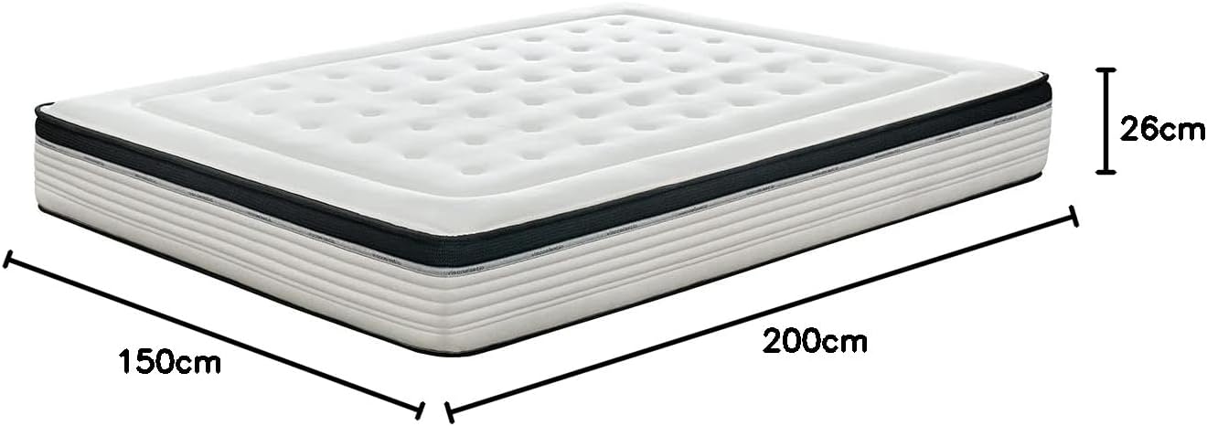 KUO Dream - Colchón Orsay Spring | Colchón de Muelles Ensacados | Transpirable, Adaptable y Ergonómico | 150 x 200 cm