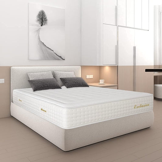 Matnature | Exclusive | Colchón 1200 Muelles Ensacados | Altura 32 cm | Viscosoft Indeformable y Reversible | Firmeza y Adaptabilidad Premium | Tejido Antideslizante (135 x 190 cm)