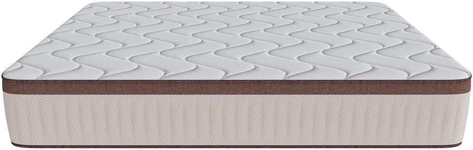 Cecotec Colchón Híbrido Flow 7990 Hybrid 105x190. Multicapa, Núcleo de Muelles Ensacados SpringCore y Viscoelástica ViscoCare+, Altura 30 cm, Firmeza Medio Alta, SeparateMuv & BreathSoft