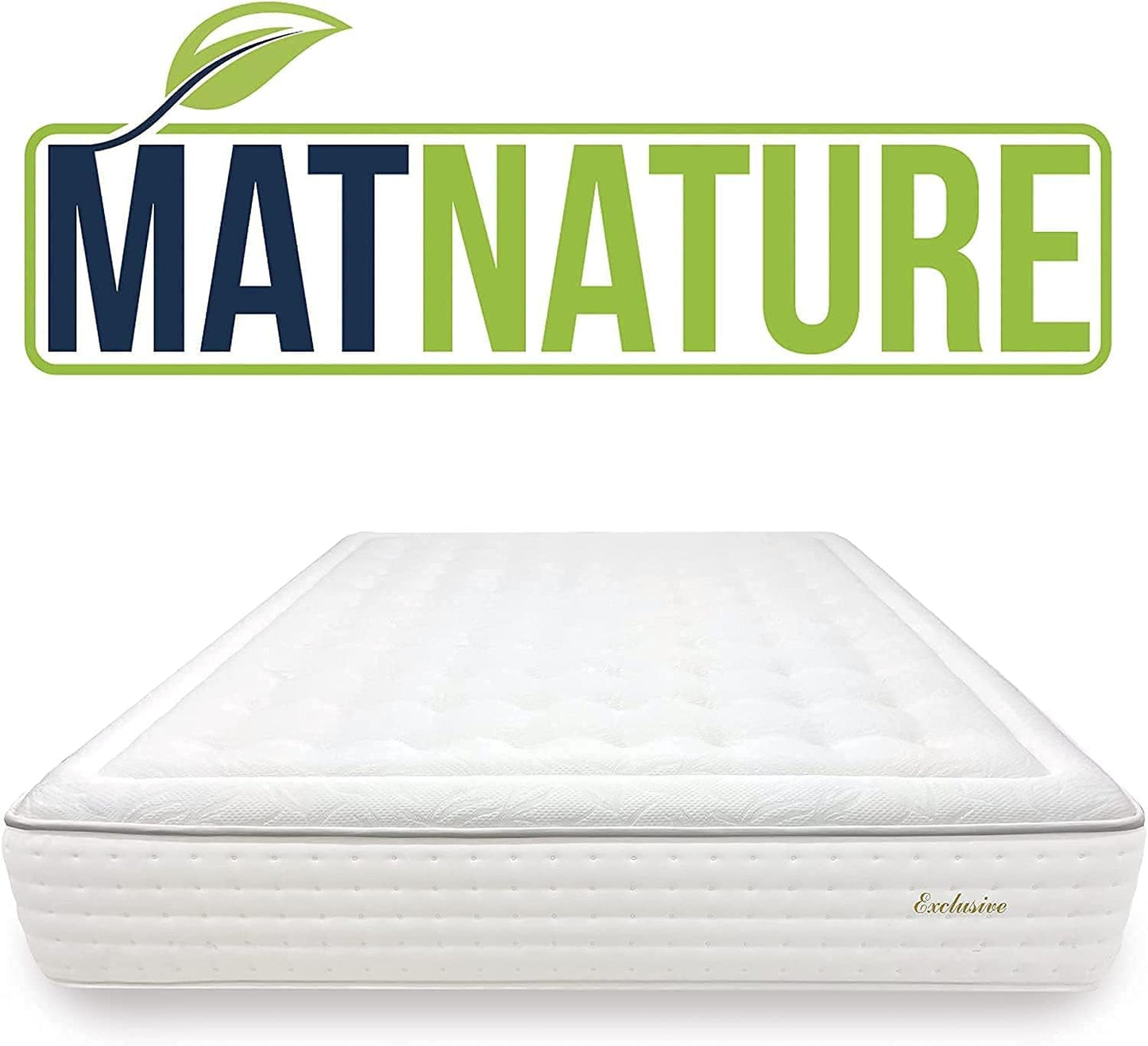 Matnature | Exclusive | Colchón 1200 Muelles Ensacados | Altura 32 cm | Viscosoft Indeformable y Reversible | Firmeza y Adaptabilidad Premium | Tejido Antideslizante (135 x 190 cm)