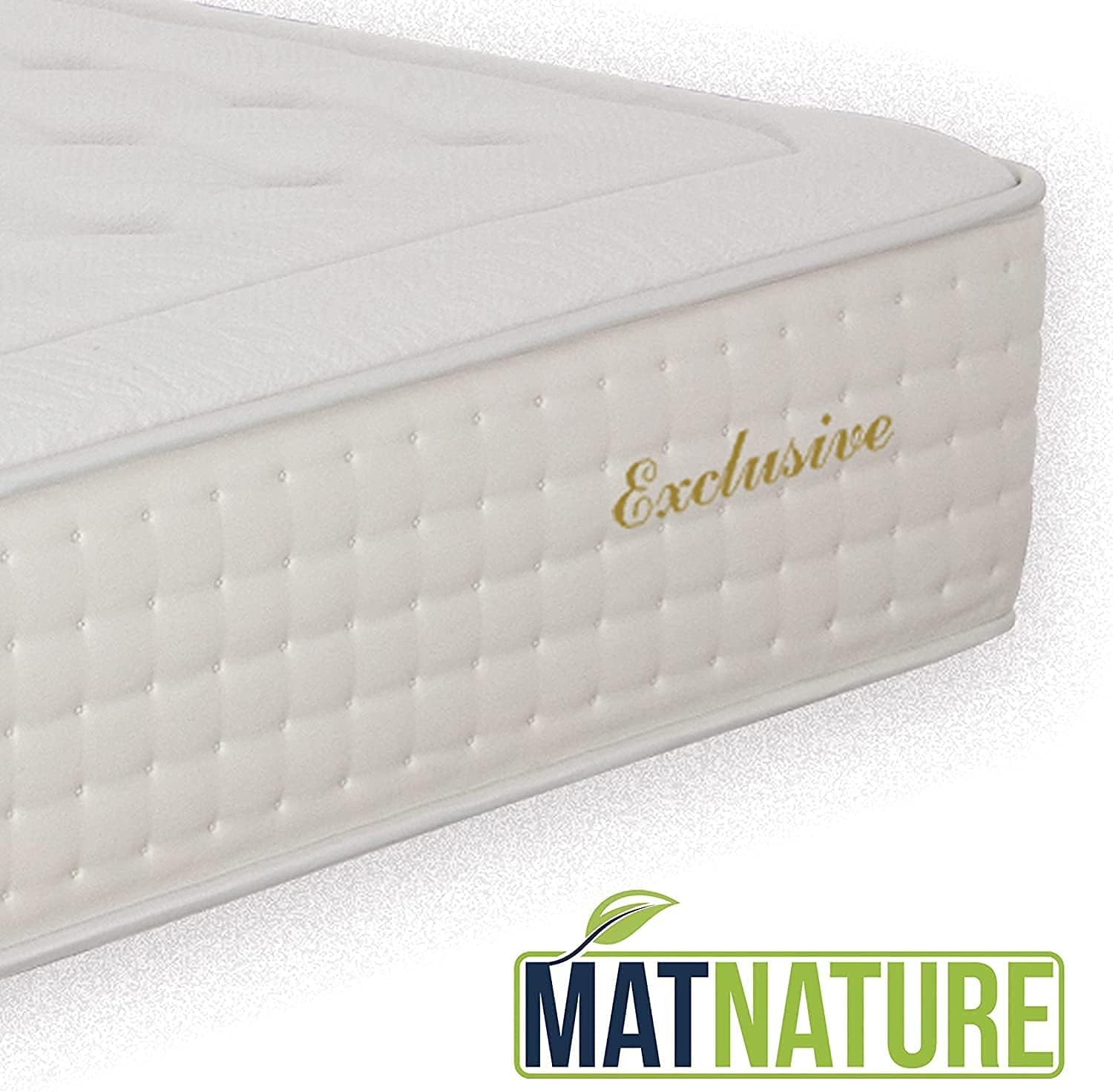 Matnature | Exclusive | Colchón 1200 Muelles Ensacados | Altura 32 cm | Viscosoft Indeformable y Reversible | Firmeza y Adaptabilidad Premium | Tejido Antideslizante (135 x 190 cm)