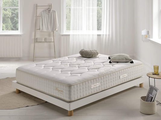 Simpur Low Cost, Colchón Muelles Ensacados Visco Spring Magestic, Altura 30cm, Firmeza 7,5/10, Viscoelástica, 9 Capas Diferenciadas, Independencia de Lechos, Ortopédico, Altura 30 cm, 135x200 cm