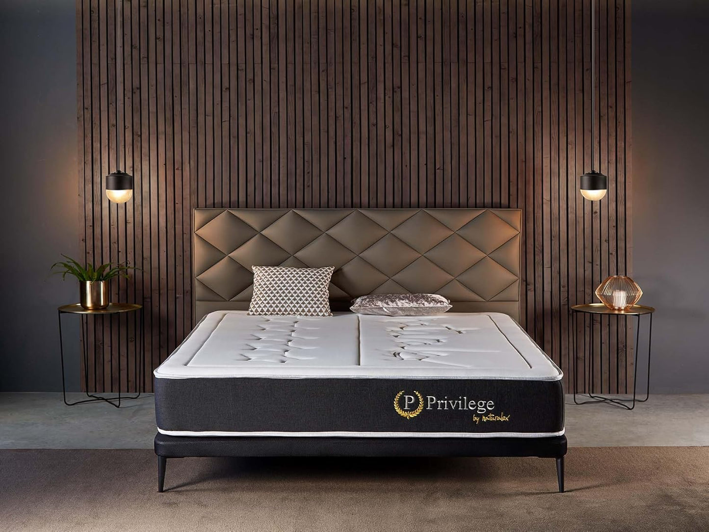 Naturalex - Colchón Muelles 140x190 cm - Altura 24 cm - Privilege - Híbrido Muelles Ensacados y Viscoelástica - Espuma HR y Blue Látex - Ergonómico, Transpirable, Gran Adaptabilidad - Acabados Premium