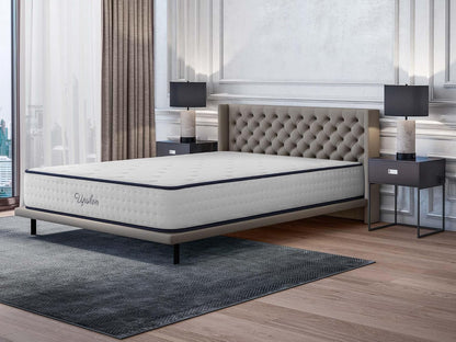 COSMOS - Colchón Viscoelástico 150x190 cm - Altura 30 cm - Upsilon - Espuma HR y Blue Latex - Firme, Transpirable, Hipoalergénico, Ergonómico - Cara Invierno Verano, 7 Zonas Confort
