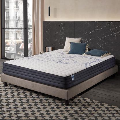 Naturalex - Colchón Viscoelástico Perfectsleep 160x200 cm - 30 cm - Firme - Espuma HR + Blue Látex - Transpirable - Confortable - Ergonómico - Hipoalergénico - Reversible Verano/Invierno