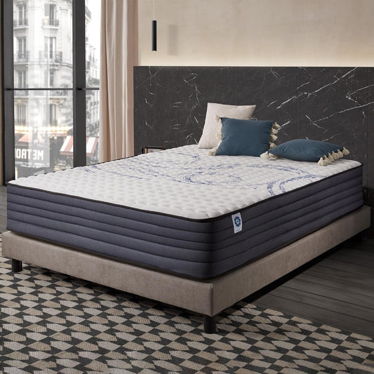 Naturalex - Colchón Viscoelástico Perfectsleep 160x200 cm - 30 cm - Firme - Espuma HR + Blue Látex - Transpirable - Confortable - Ergonómico - Hipoalergénico - Reversible Verano/Invierno