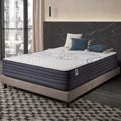Naturalex - Colchón Viscoelástico Perfectsleep 160x200 cm - 30 cm - Firme - Espuma HR + Blue Látex - Transpirable - Confortable - Ergonómico - Hipoalergénico - Reversible Verano/Invierno