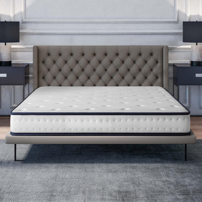 COSMOS - Colchón Viscoelástico 150x190 cm - Altura 30 cm - Upsilon - Espuma HR y Blue Latex - Firme, Transpirable, Hipoalergénico, Ergonómico - Cara Invierno Verano, 7 Zonas Confort